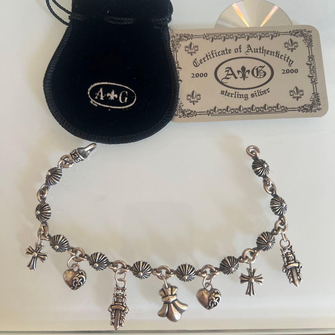 ✰A＆Gエーアンドジー　ブレスレット人気廃盤極希少モデル　クロム　シルバー925