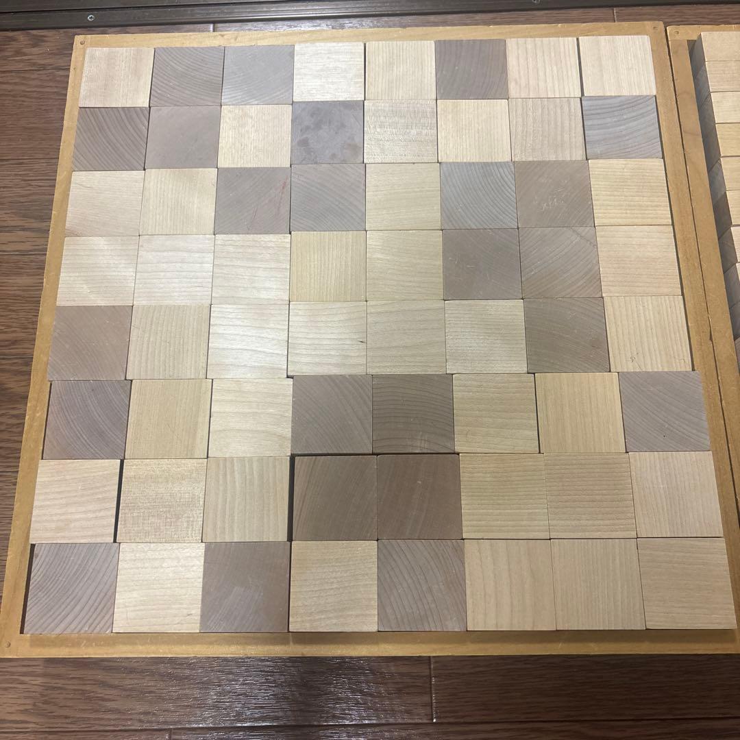 Y*i様 木製チェスボード風知育玩具 わくブロック　ワクブロック　セット 積み木