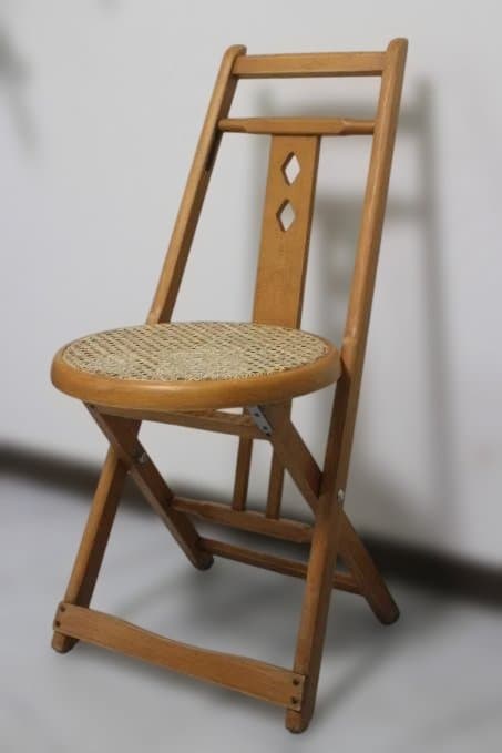 秋田木工 フォールディング チェア ベントウッド 折り畳み 椅子 曲木 ラタン