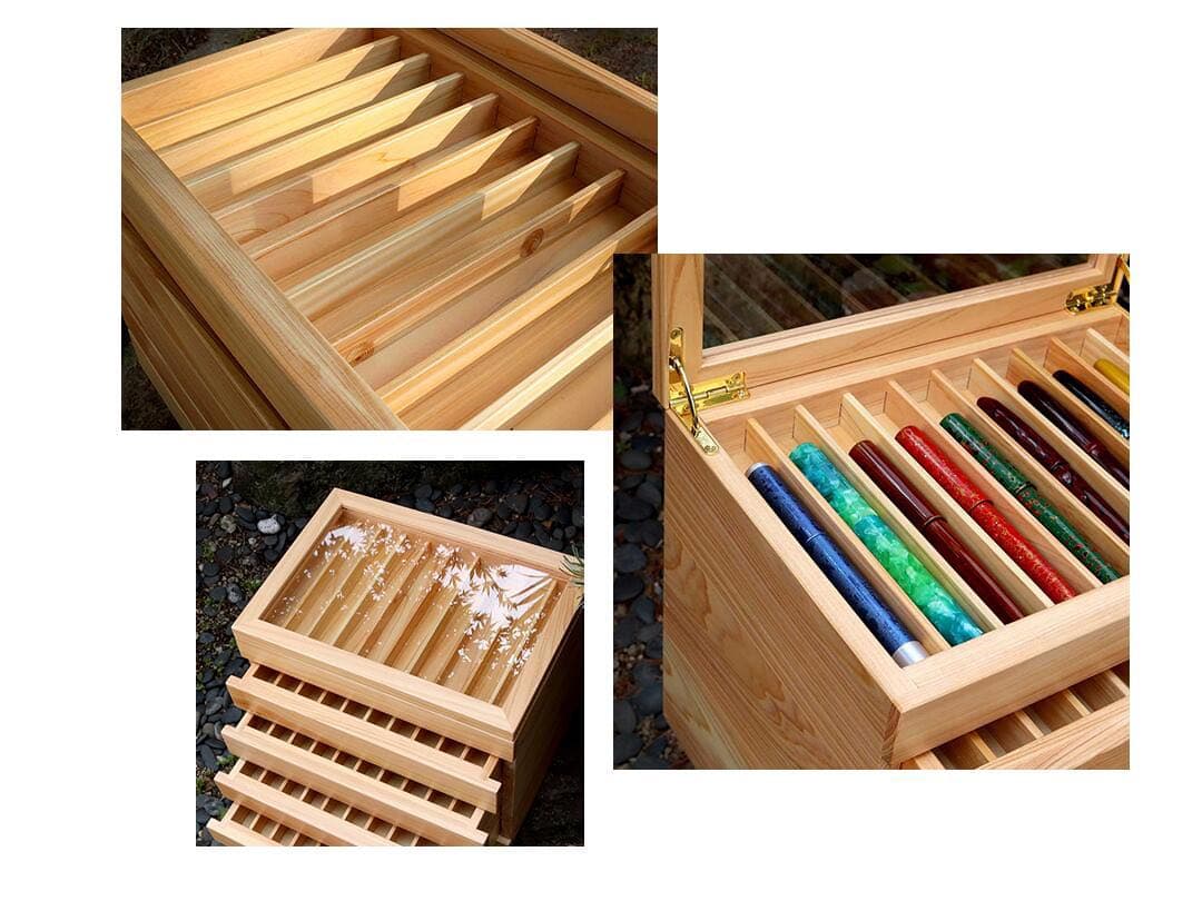 WANCHER Hitasugi Wood Craft 日田杉Penbox 50