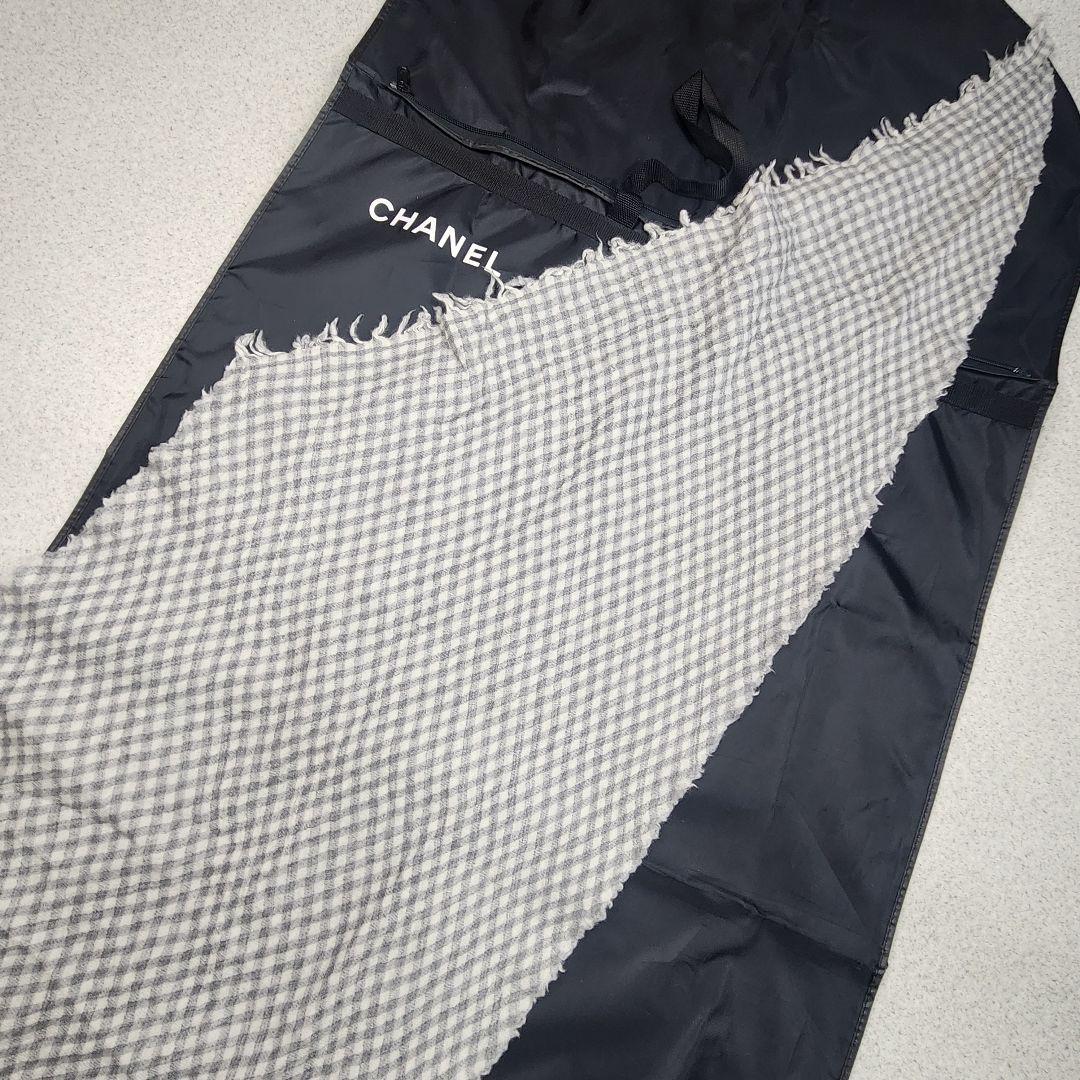 23AW ヨーガンレール ウールチェック二重スカーフ ウール100 ショール