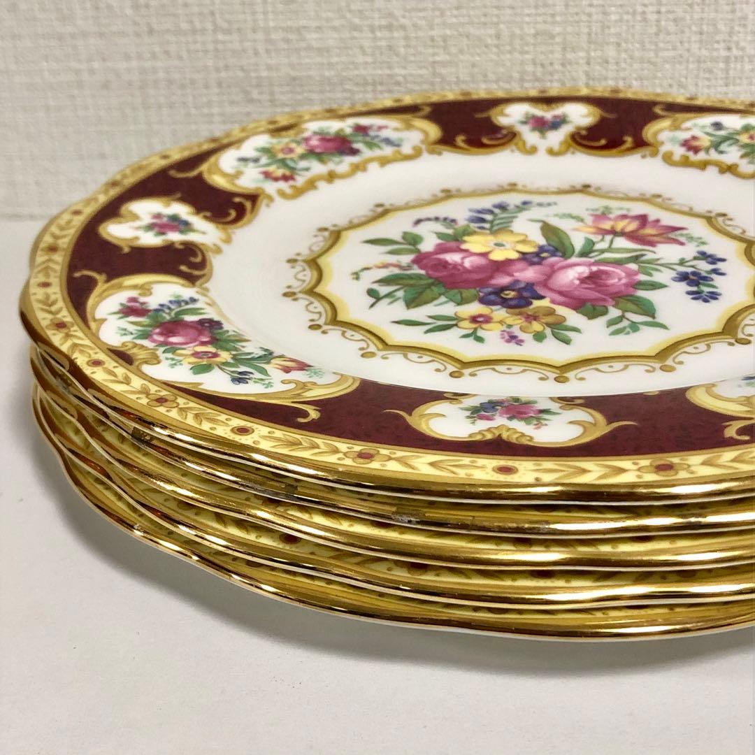 ロイヤルアルバート　レディハミルトン　プレート　皿　食器　花柄　ケーキ皿