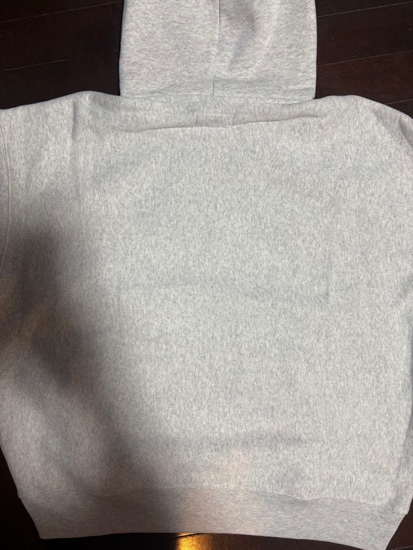 STUSSY・APPLIQUE HOODアッシュヘザー　パーカー xl