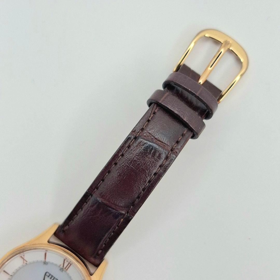 ✨美品 シチズン エコドライブ レザー バンド CITIZEN ブラウン