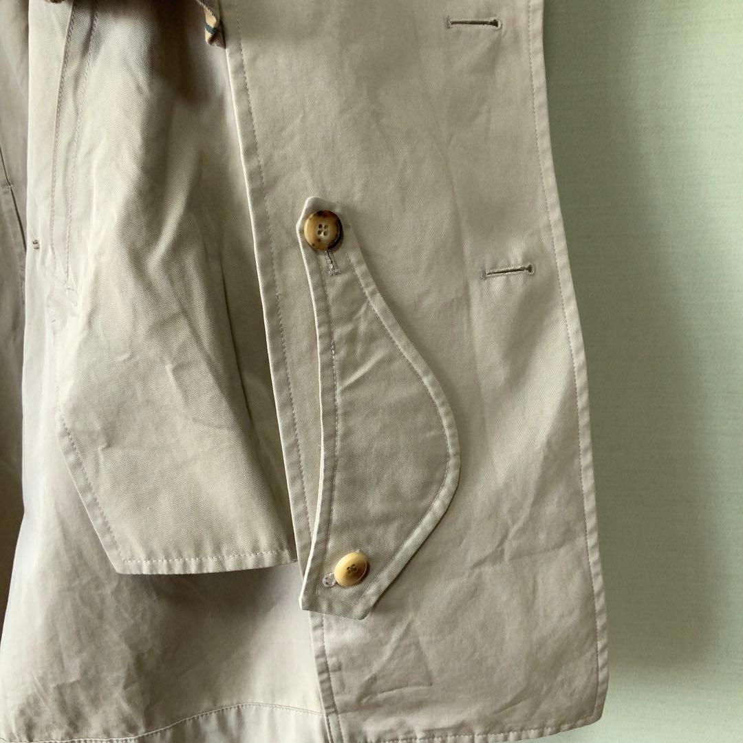 GRENFELL グレンフェル ショートトレンチ 38 英国製 ベージュ黒タグ