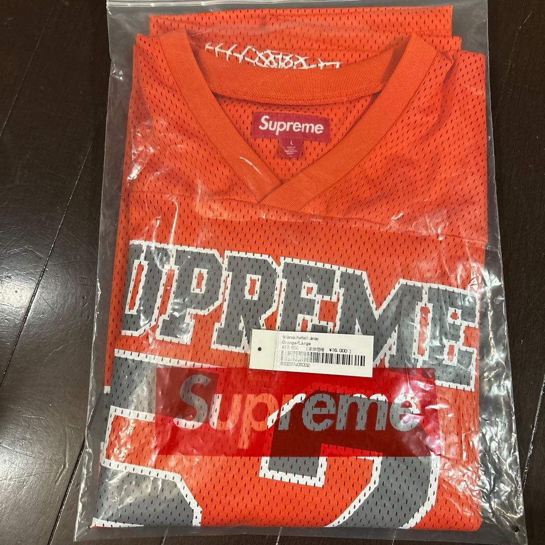 愛*ん様 Supreme シュプリーム　メッシュシャツ 52番 オレンジLサイズ