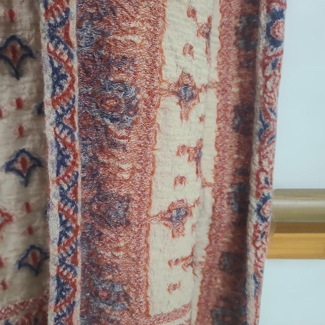 KAPITAL kapitalキャピタル縮絨ウール大盤マフラー 美 2㍍10cm