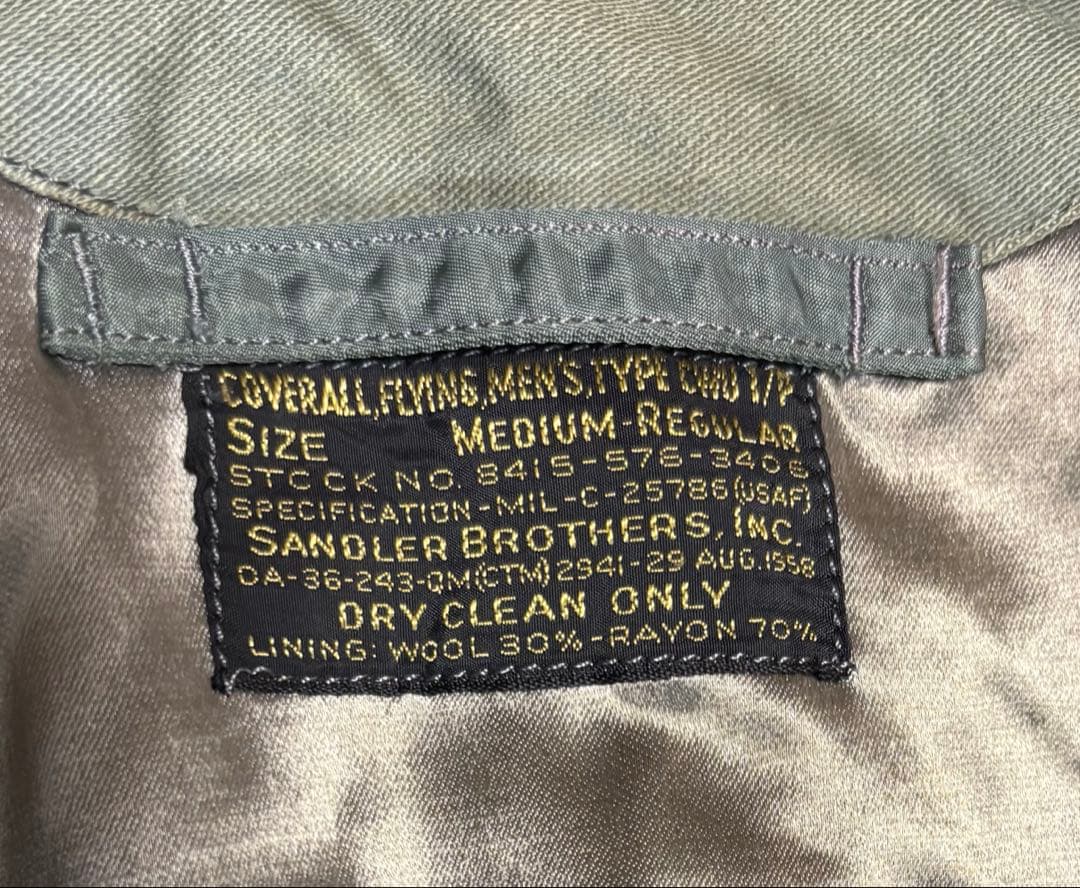 きみまろさまU.S.AIRFORCECWU-1/P フライトスーツ 58年