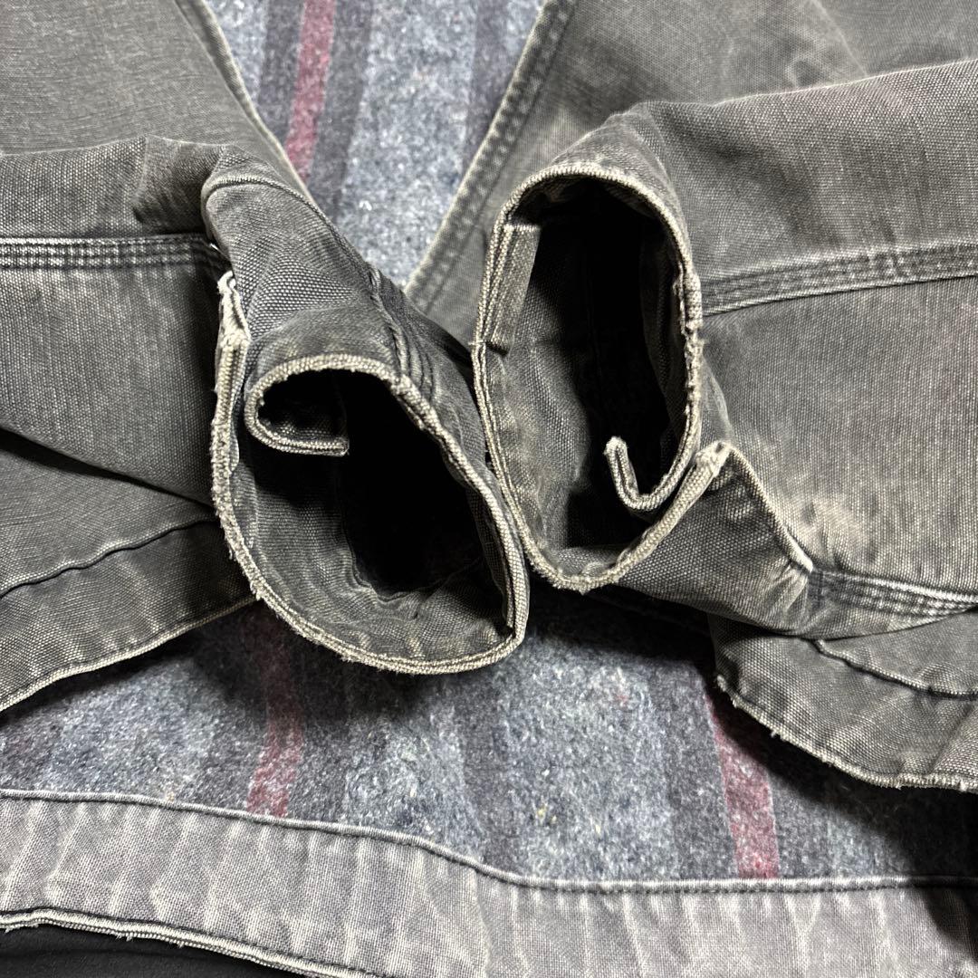 90s カーハート　デトロイトジャケット　ブラック　フェード