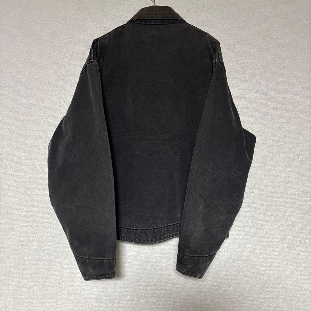 90s カーハート　デトロイトジャケット　ブラック　フェード