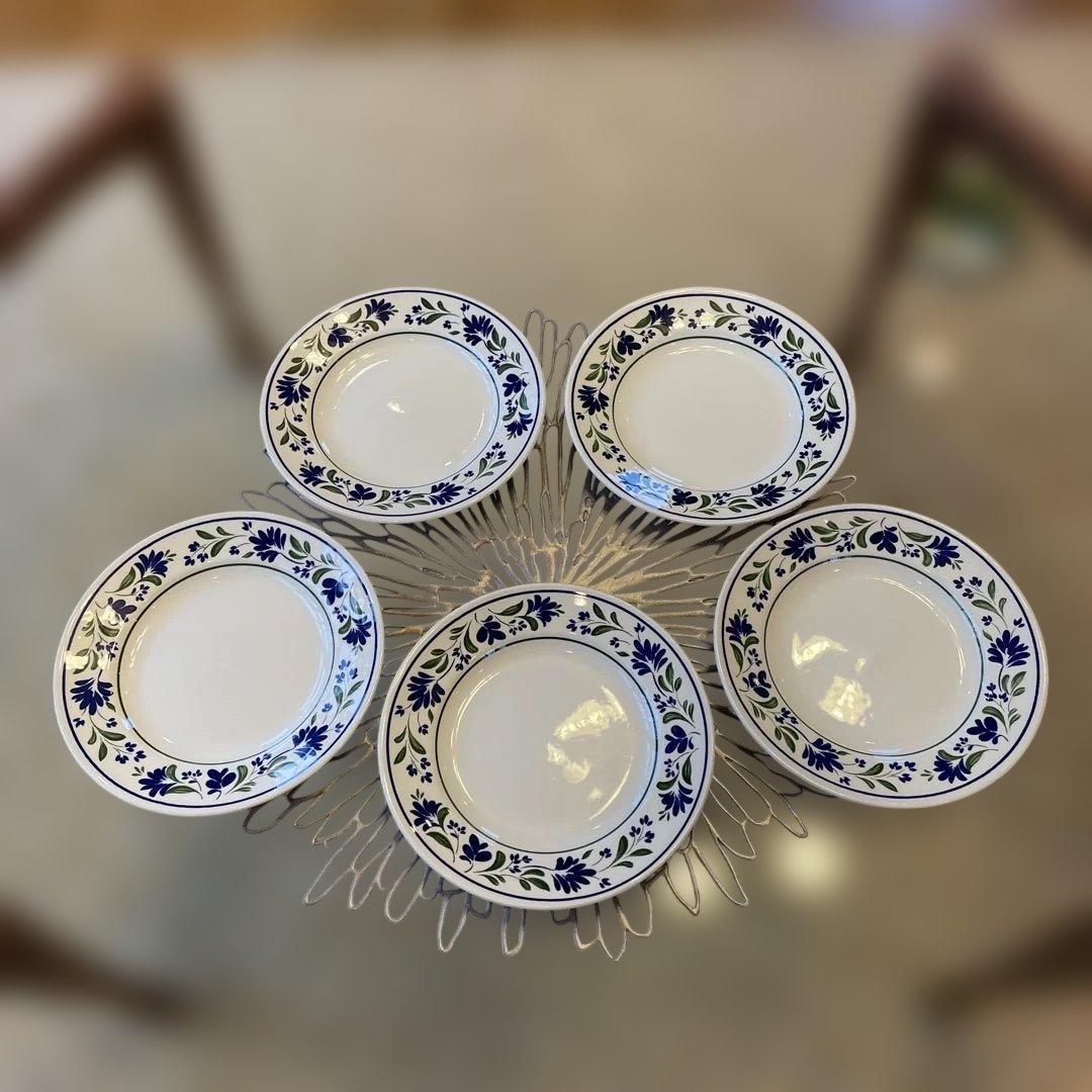 値下Churchill 花柄皿 17cm 5枚セット