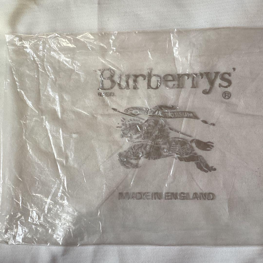 バーバリー　カシミヤマフラー【ネービー】