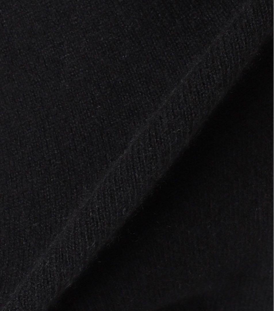 【アパルトモン】Cashmere C/N Poncho Knit ブラック