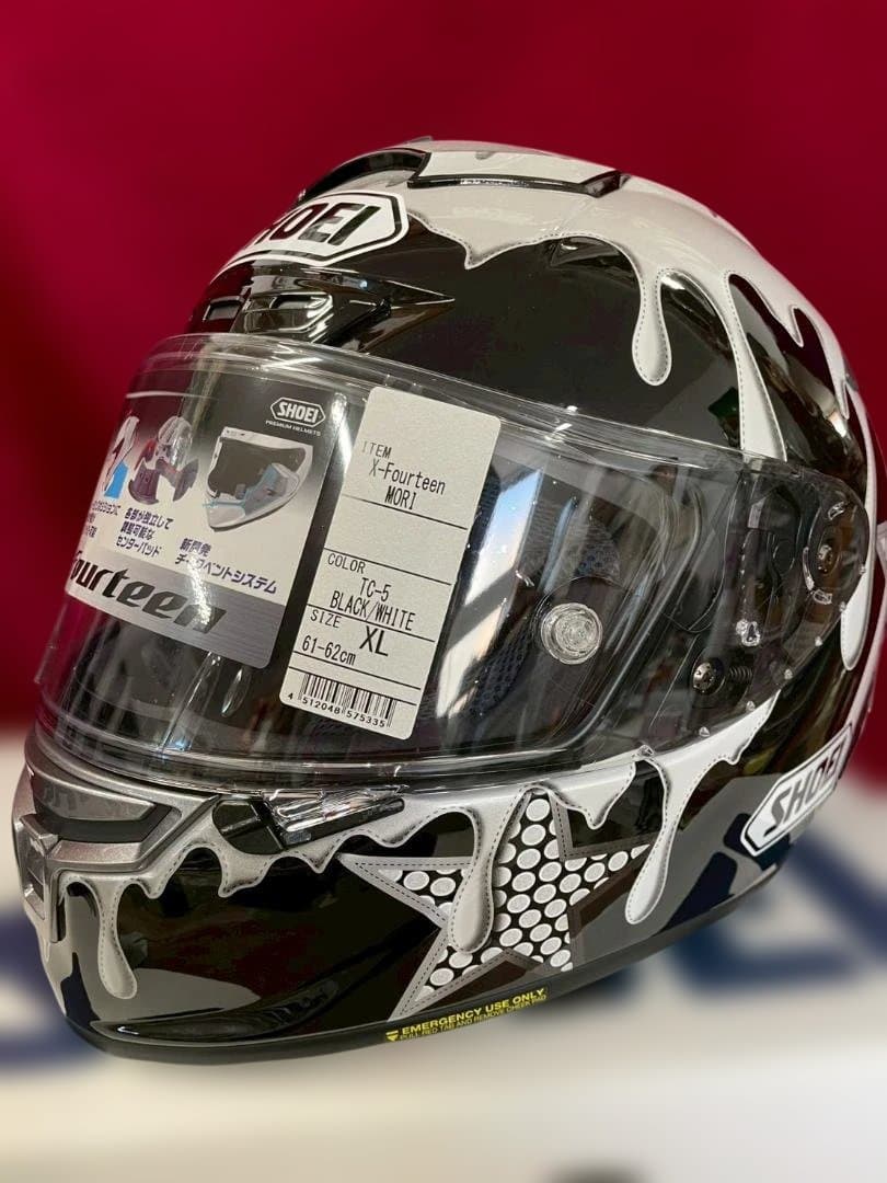 A◆SHOEI　フルフェイス　ヘルメット　XL　ブラック　ホワイト　TC-5