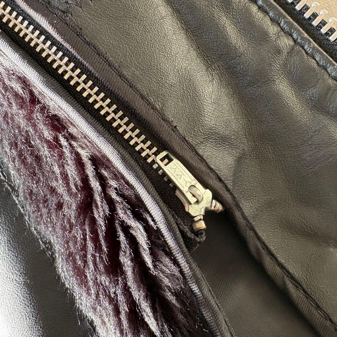 SCHOTT ショット 641 ボアライナー シングルライダース レザー 42