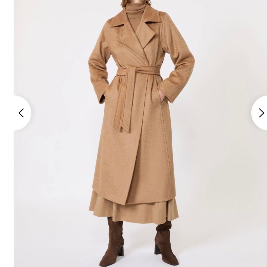 MAX MARAマックスマーラ/マニュエラ/ピュアキャメルアイコンコート 34