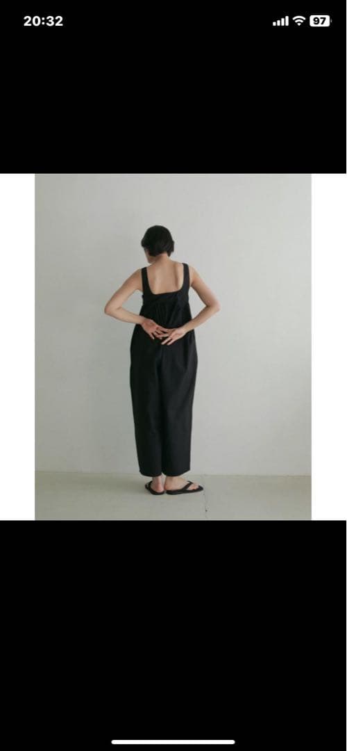 ANUKE アンヌーク Cotton Gather Combinaison