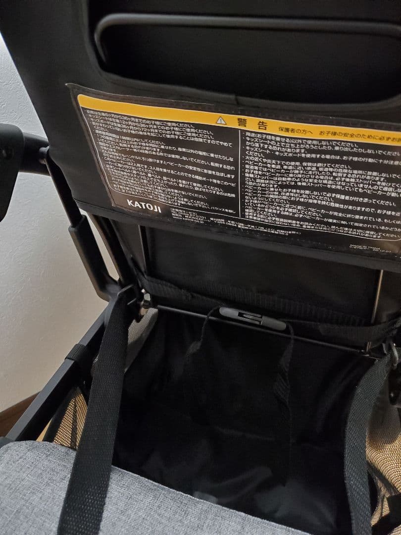 ベビーカー ブラック 5点式シートベルト