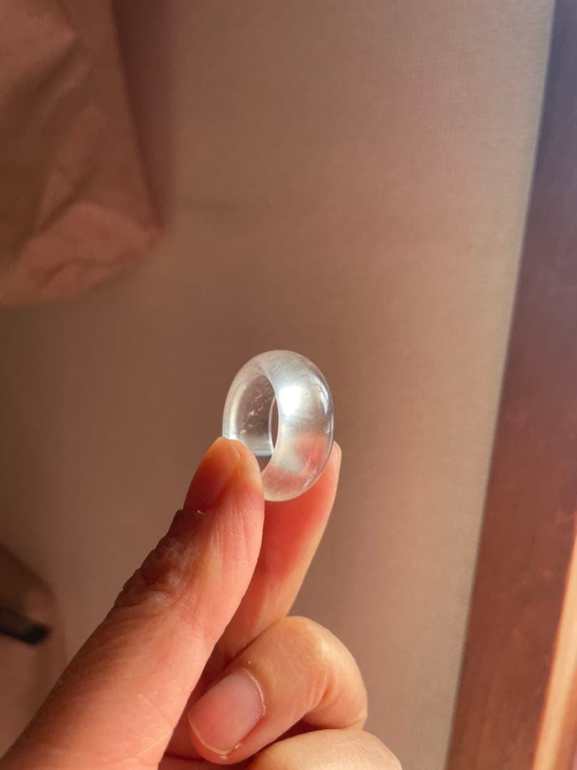 高品質 水沫石 リング 13号