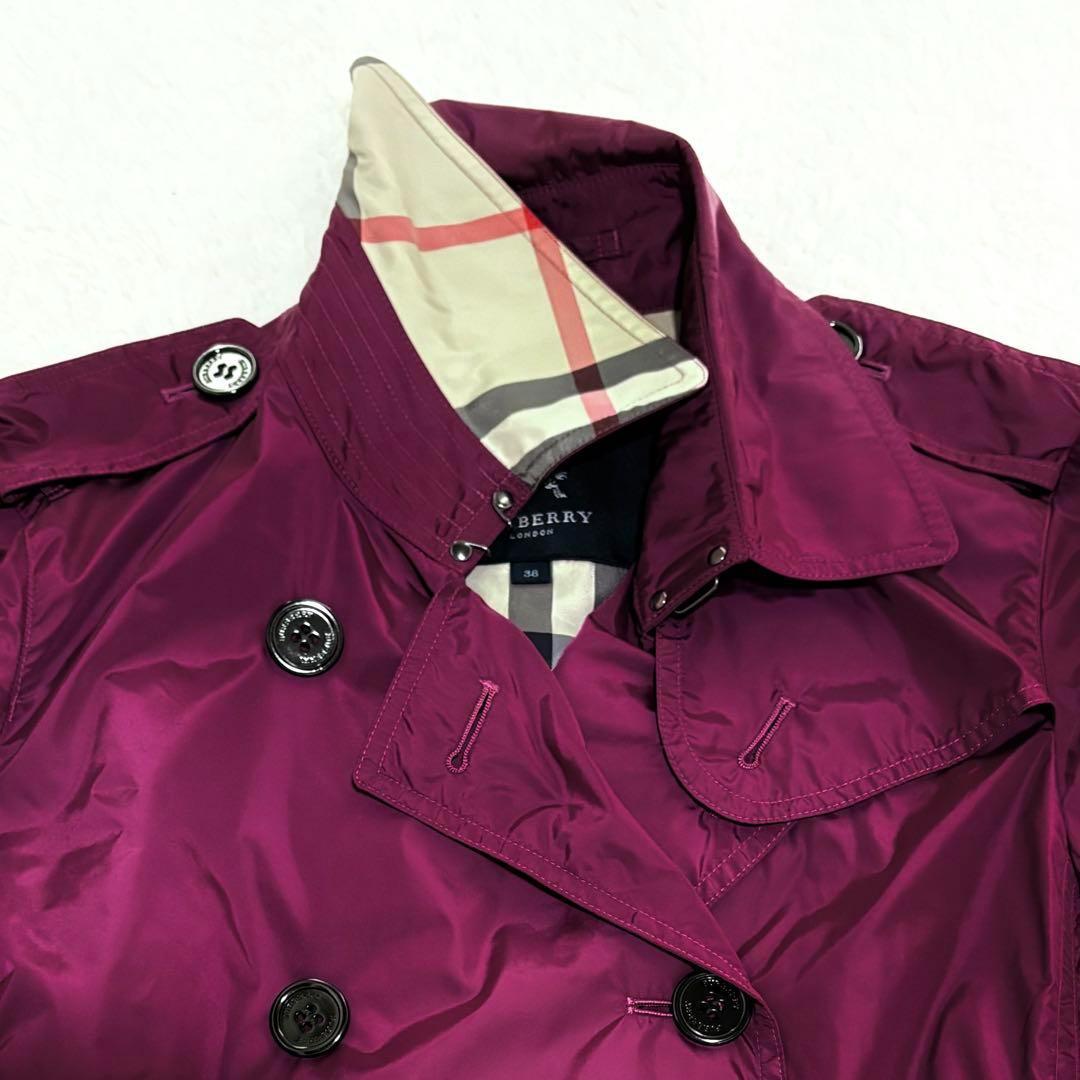 極美品✨バーバリーロンドン トレンチコート ノバチェック ナイロン 撥水