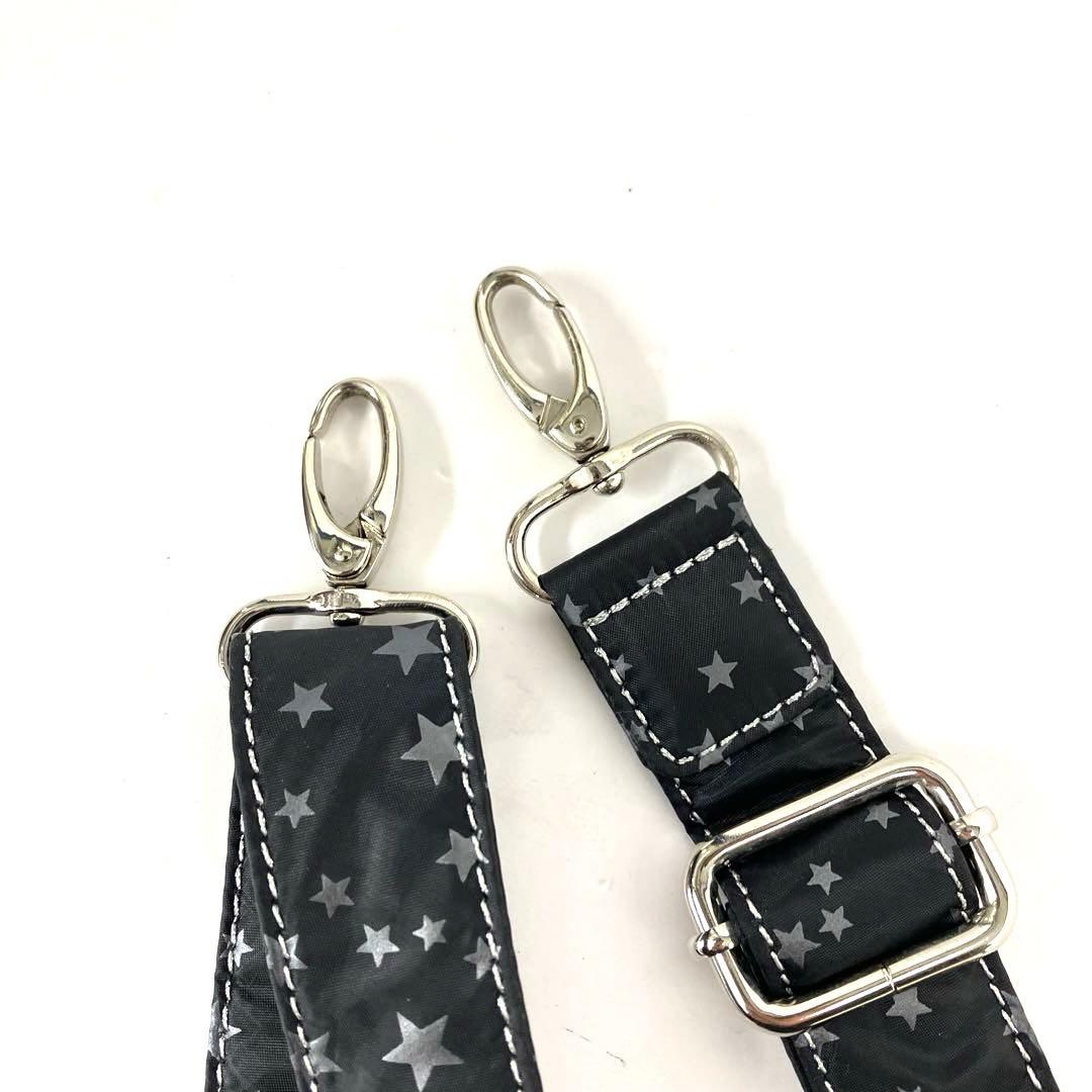 大人気☆ANNA SUI☆アナスイ☆トートバッグ☆2way☆星柄☆ナイロン☆黒！