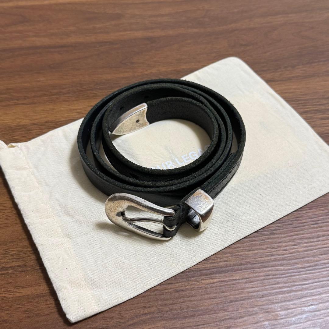 美品 OUR LEGACY 2cmベルト サイズ90 BLACK