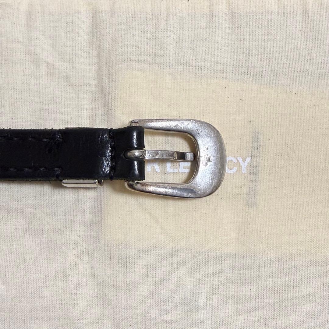 美品 OUR LEGACY 2cmベルト サイズ90 BLACK