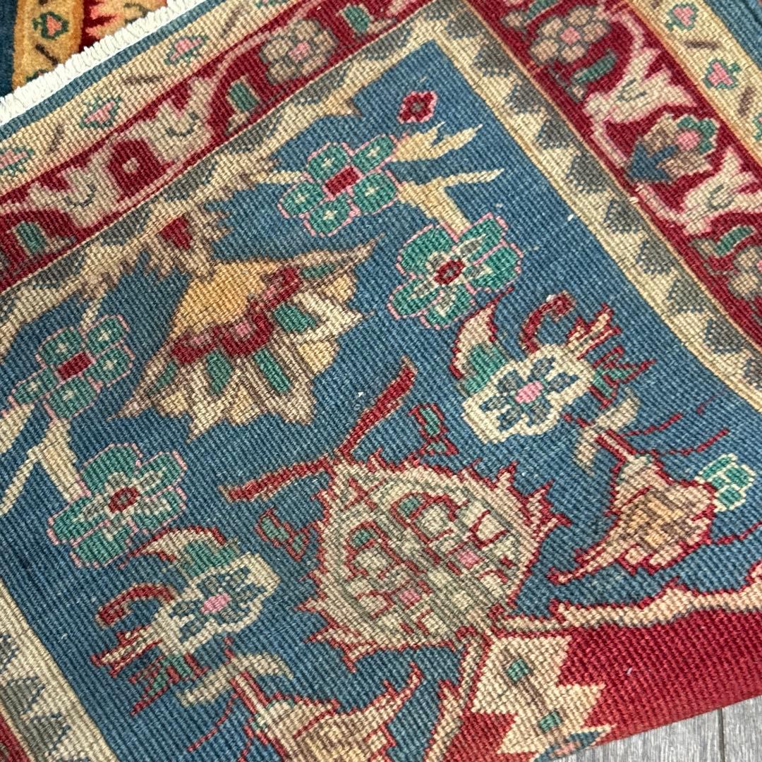 104cmx60ペルシャ絨毯年代織り物シリザーン手織り絨毯スパーヴィンテージラグ