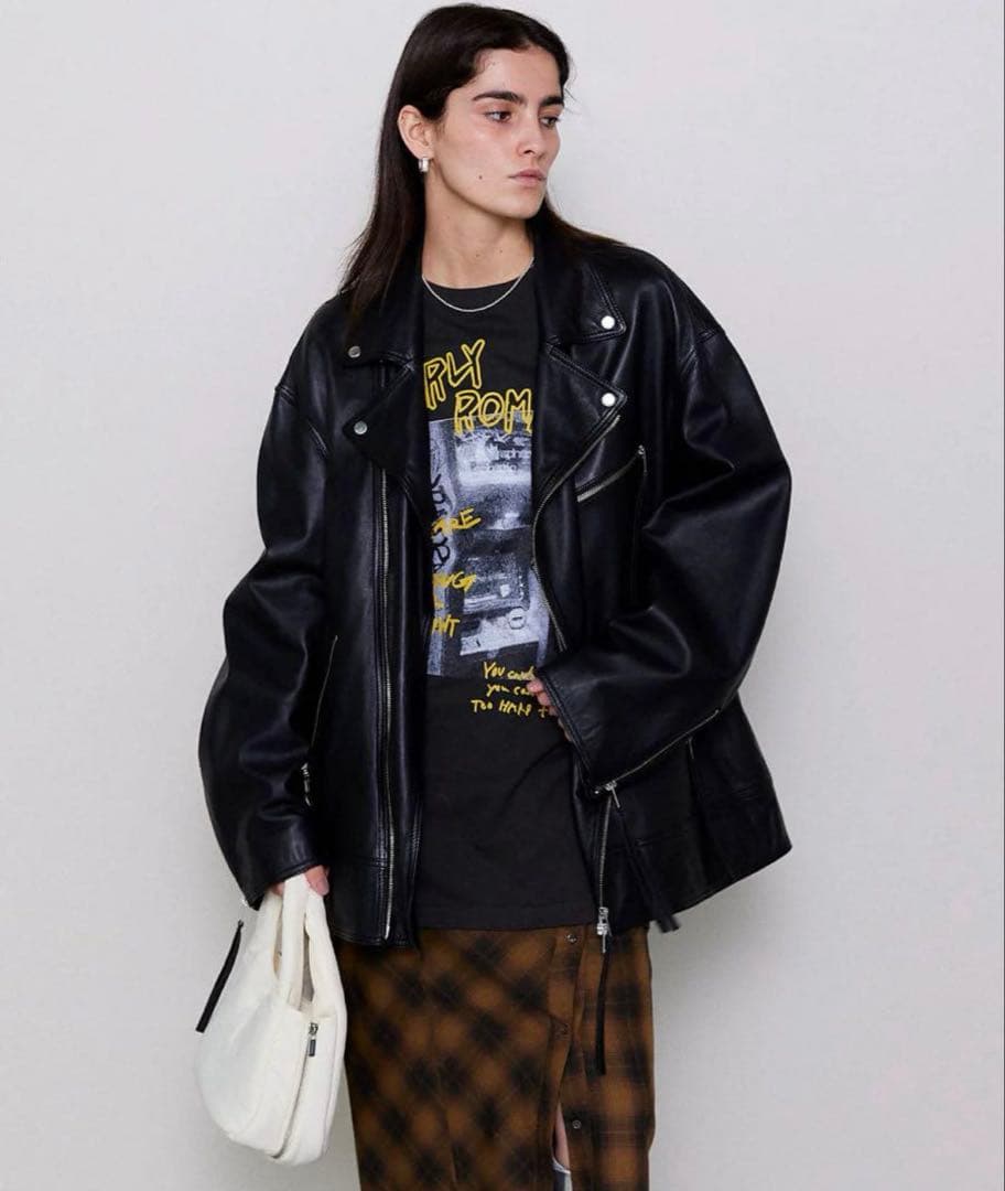 美品　メゾンスペシャル　Leather Riders Jacket ライダース