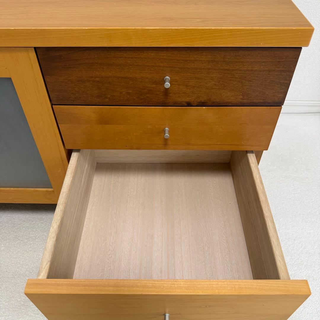 マルヨシ民芸家具　カプリ テレビボード　ローボード 天然木 北欧　幅117