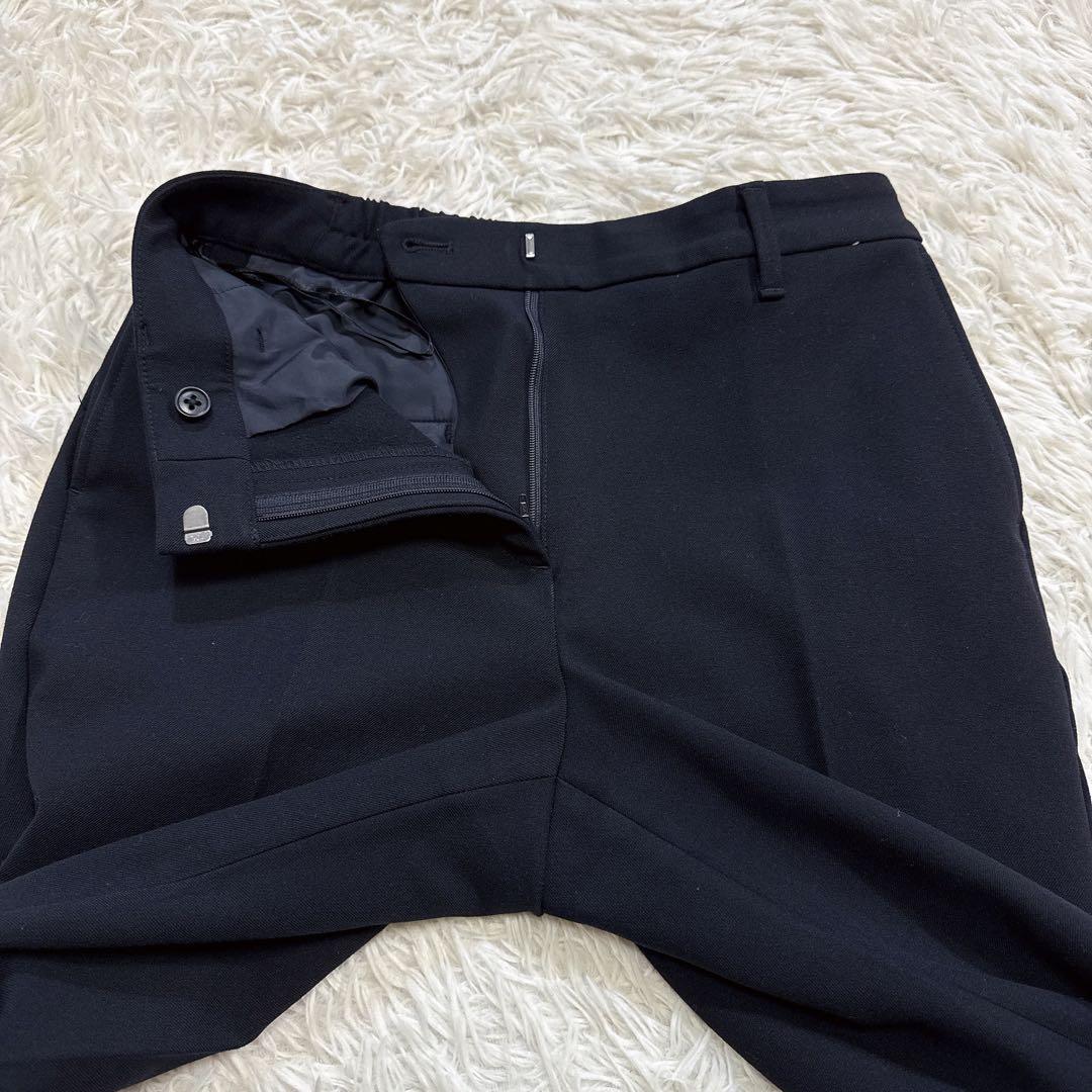 【美品】PLST プラステ スーツ ノーカラー ネイビー M