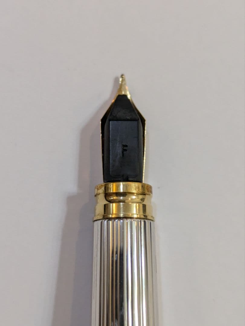 ウォーターマン　PARIS　万年筆　F　細字　ボールペン　スターリングシルバー