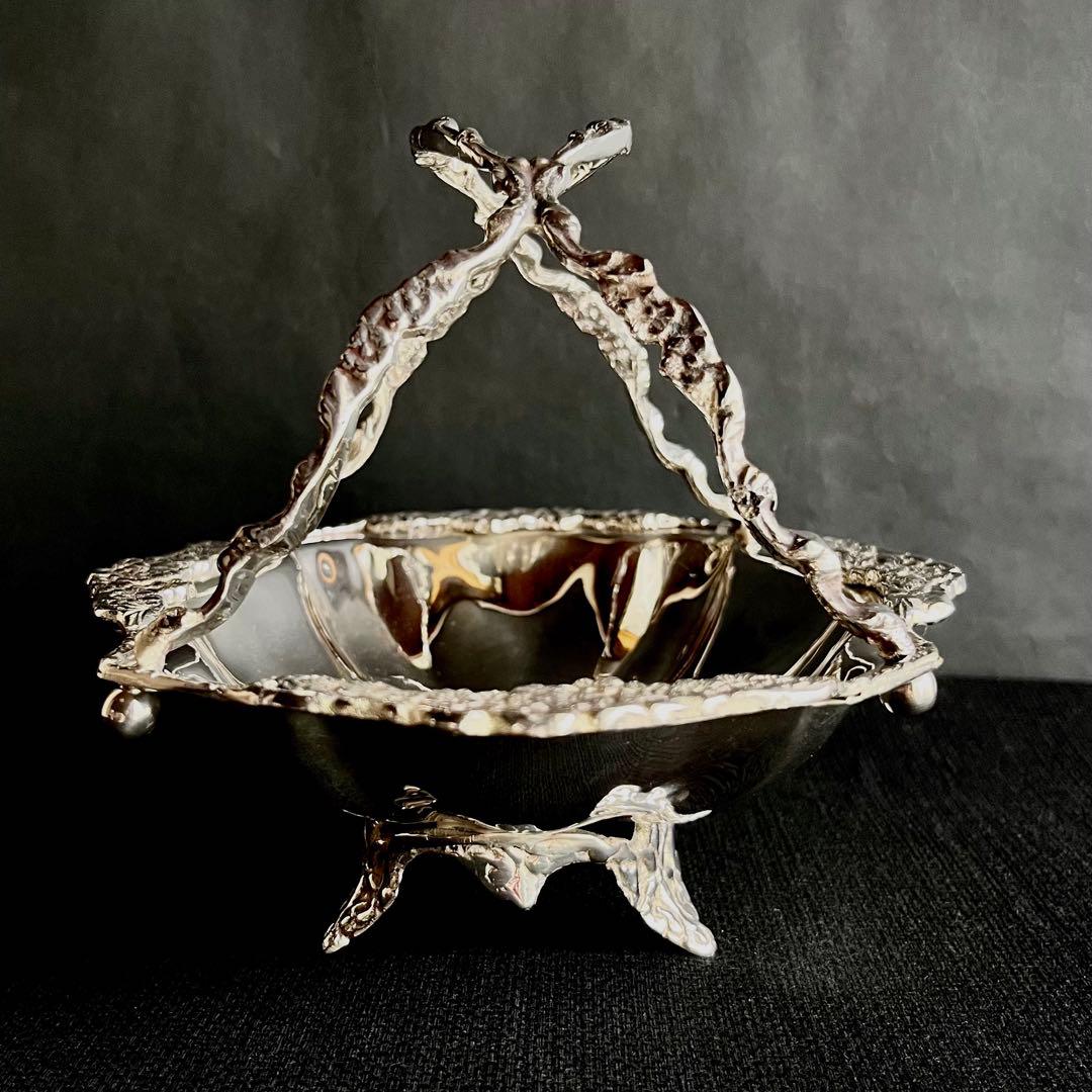 ★新品未使用★ Sheffield シルバープレート　菓子入れ