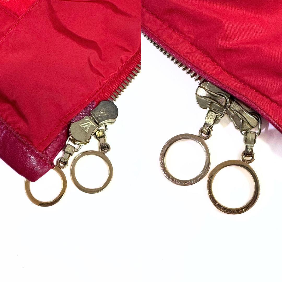 みみ ルイヴィトン ダウンベスト 38 LVロゴ 赤