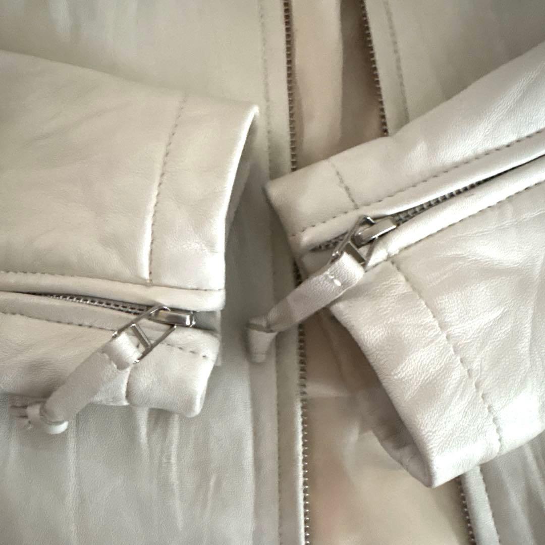 【希少✨】オールド ユニクロ 本革 ラムレザー シングルライダース ジャケット