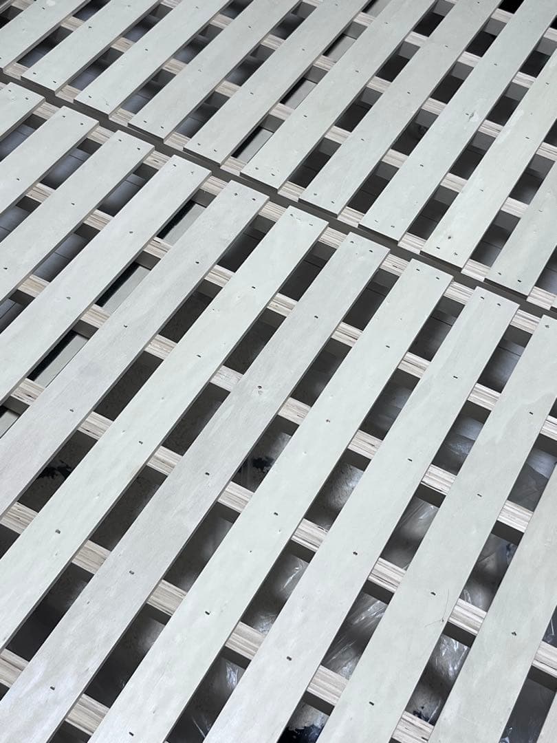 【18日16時まで出品】すのこクイーンベッドフレームブラウン