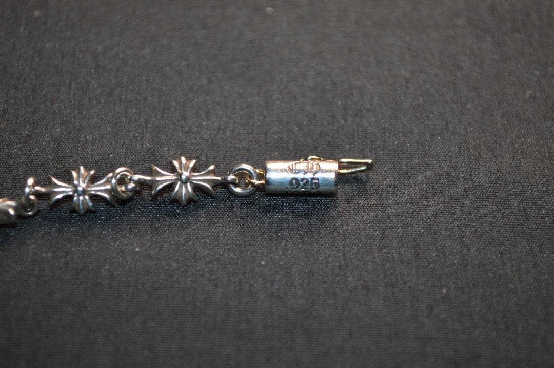 【美品】クロムハーツ 　シルバーブレスレット TINY E CH PLUS