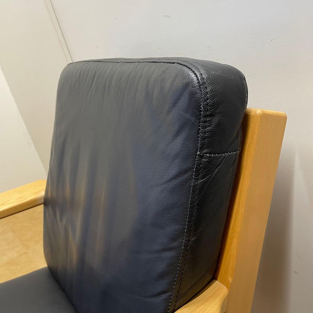 ウェグナー GE290① リプロダクト 革 レザー ソファ チェア 椅子 1人掛