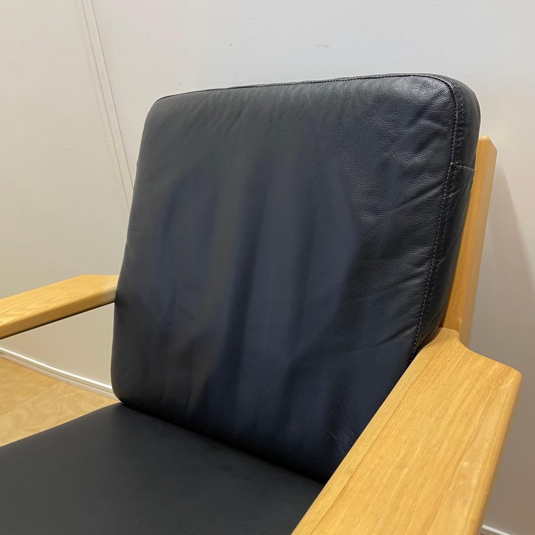 ウェグナー GE290① リプロダクト 革 レザー ソファ チェア 椅子 1人掛