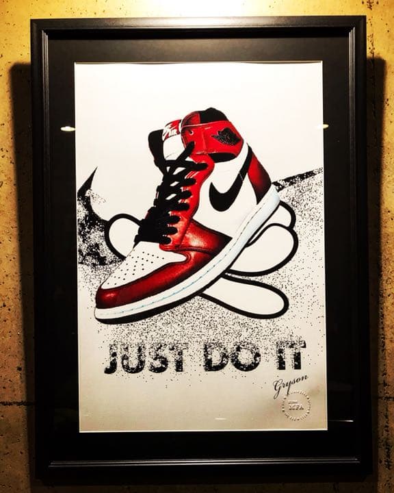 grysonアート2.5Lエアジョーダン1パロディオマージュ