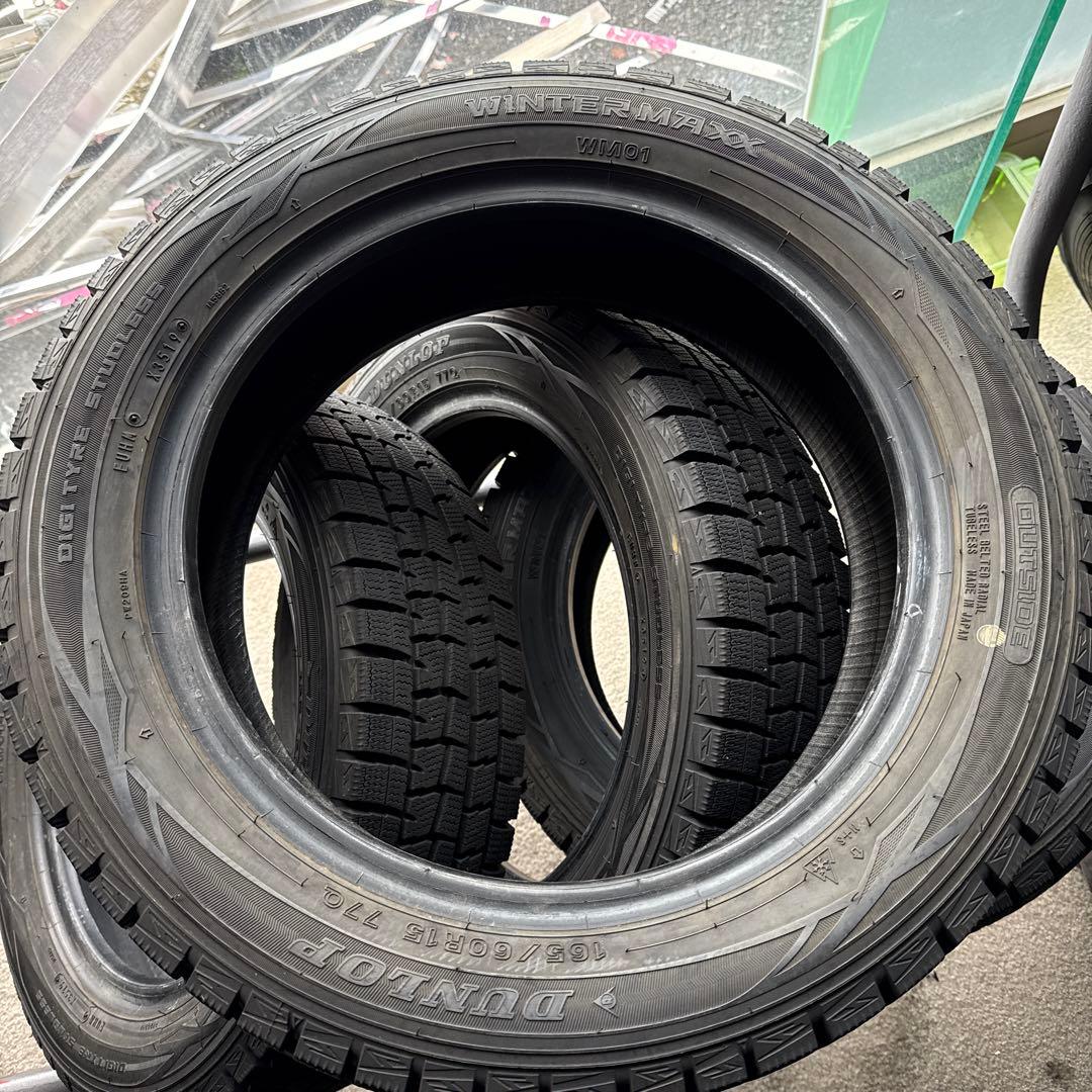165/60R15DUNLOP WINTERMAXX WM01 2019年 4本