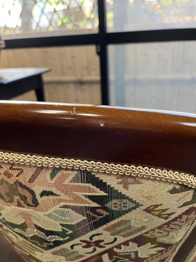 シングルソファ ② アンティーク インテリア イタリア 象嵌