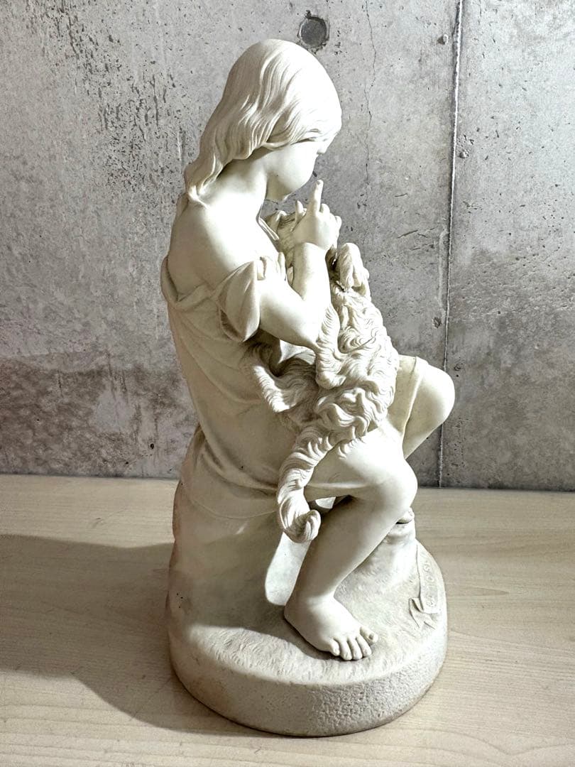 19世紀 アンティーク パリアン像 コープランド Go to sleep