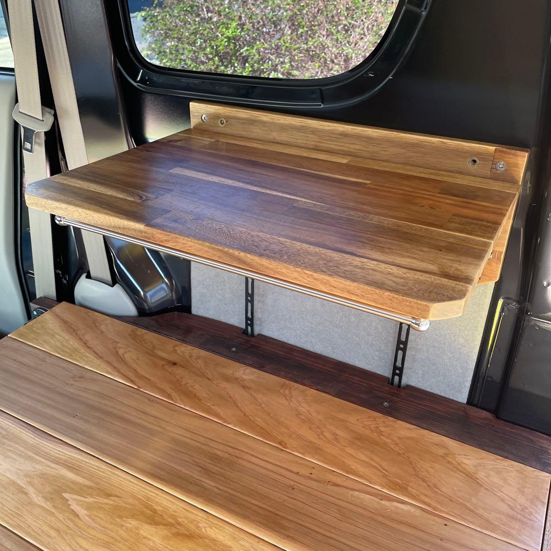 エブリイバン(DA17V)「手作り収納式サイドテーブル」 No.3