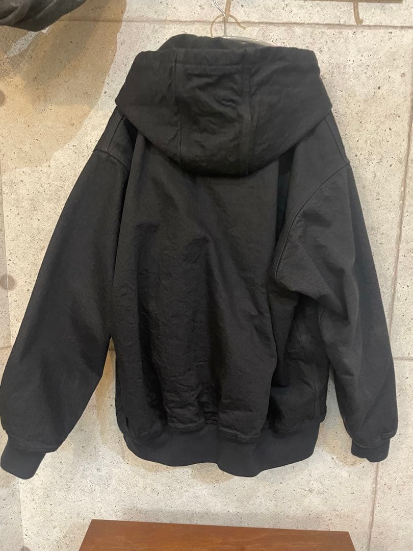 comoliブラックデニムジップパーカーサイズ1