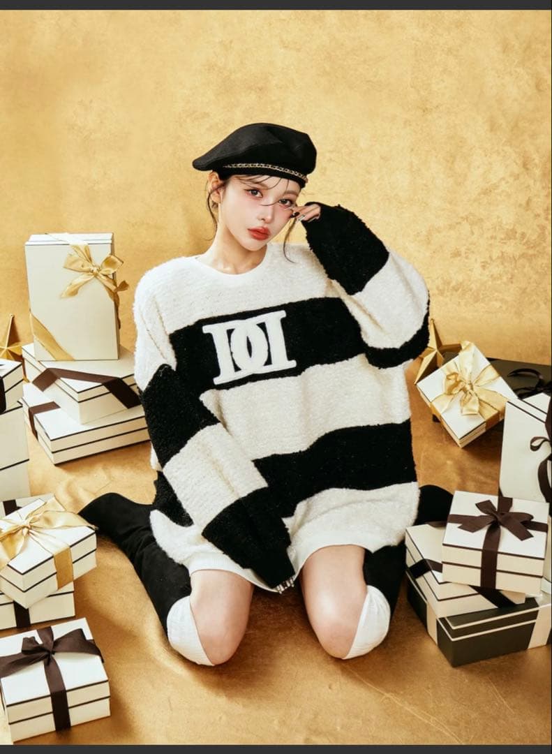 新品未開封❣️（ダーリッチ）アップリケブークレトップスＭＩＸ色