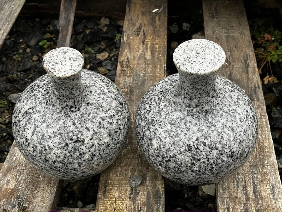 【110cm大型】引き取り限定　石灯篭 一対（2基）バラ積み可 茨城県桜川市