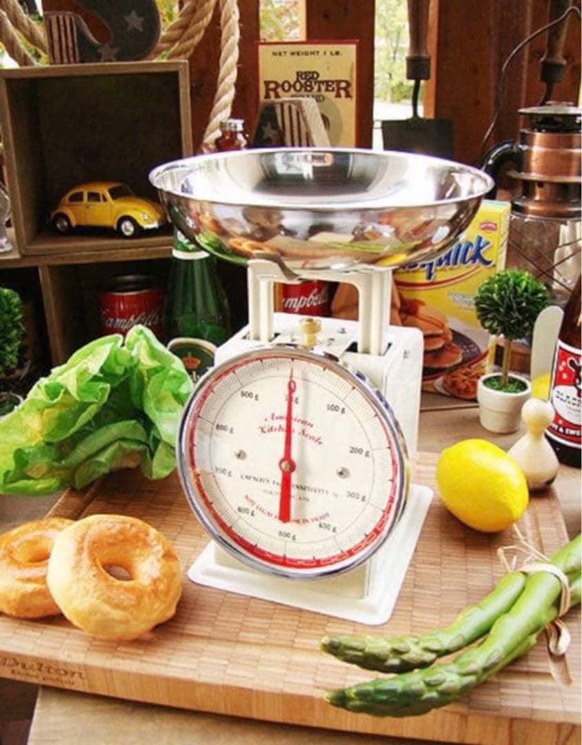 廃盤　大サイズ　DULTON アメリカン キッチンスケール アイボリー