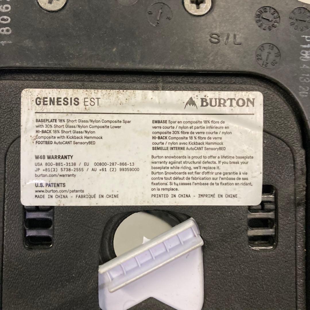 バートン　ジェネシス　ブラック スノーボード ビンディング