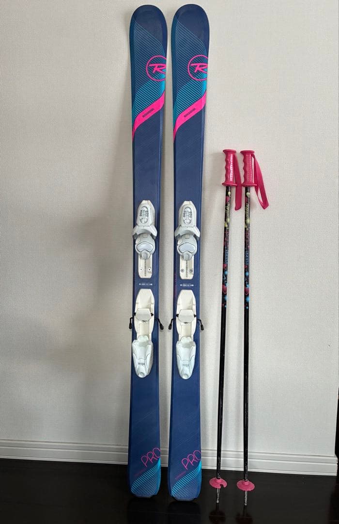 Rossignalロシニョール スキー板140cm ジュニア ポール100cm